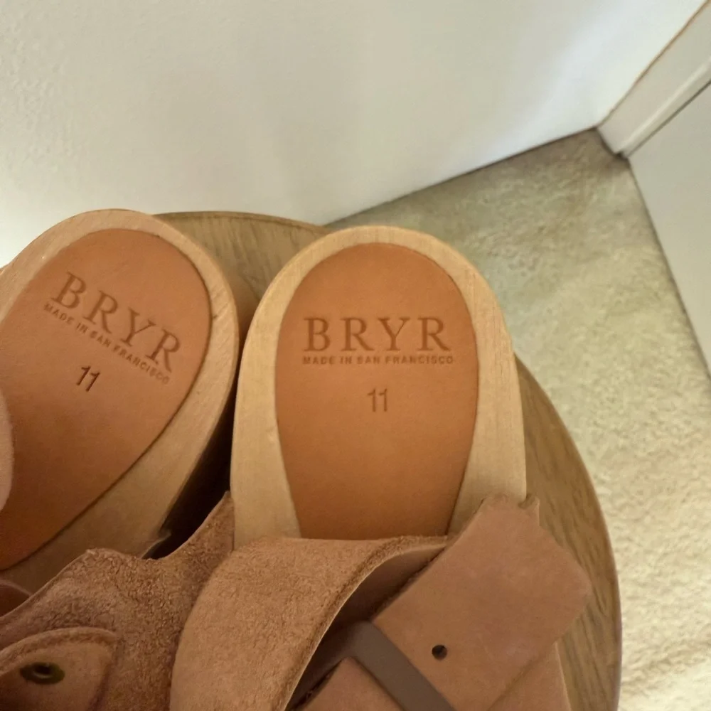 BRYR Light Terracotta Leather Platform Clog - Picture 4 of 9